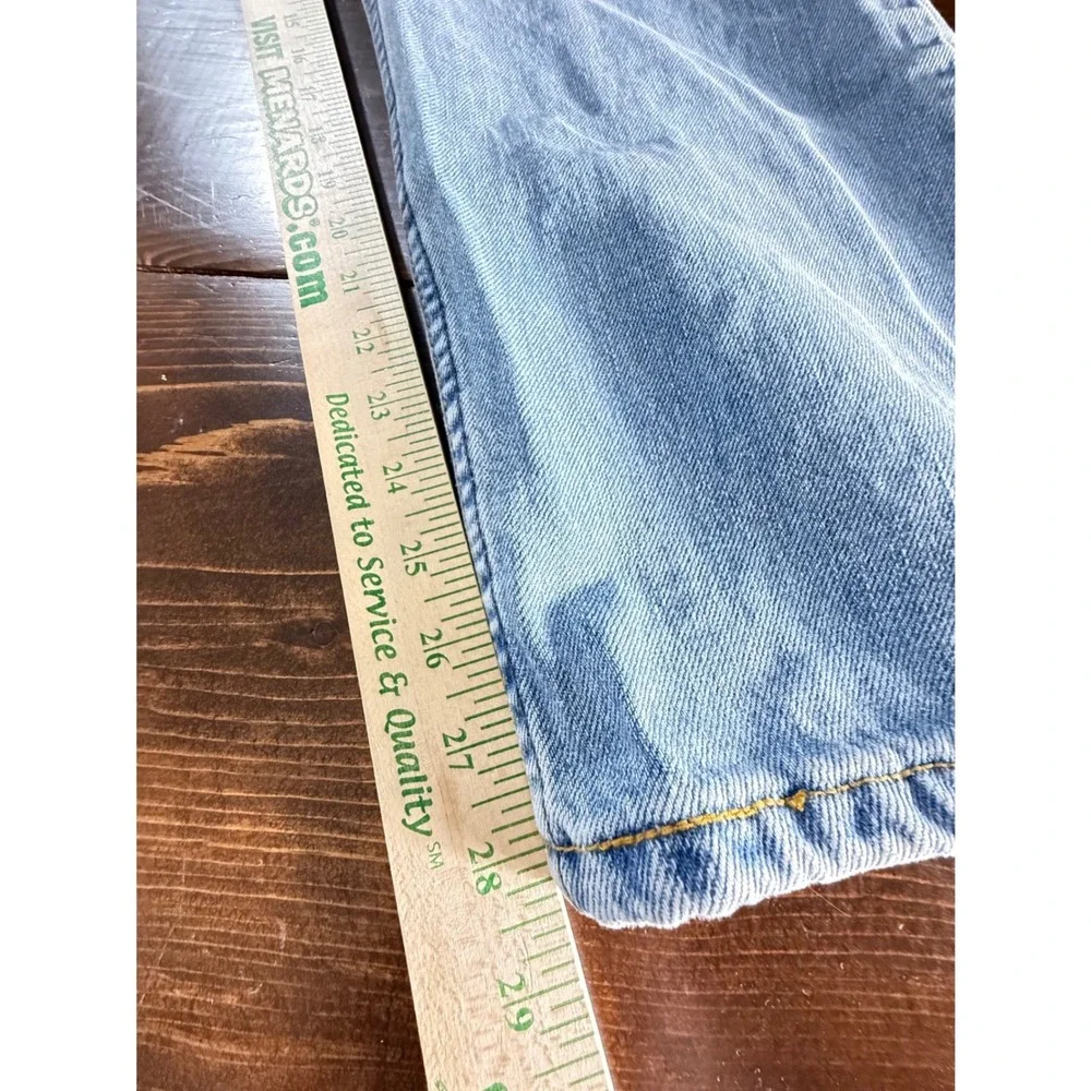 Levis 505‎ Regular Fit Light Wash Blue Denim Jeans Mens 38x30